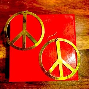 Vintage Peace Sign earrings